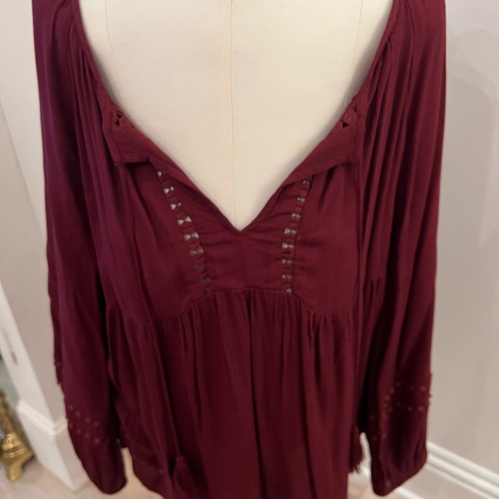 Old Navy Deep Burgundy Blouse